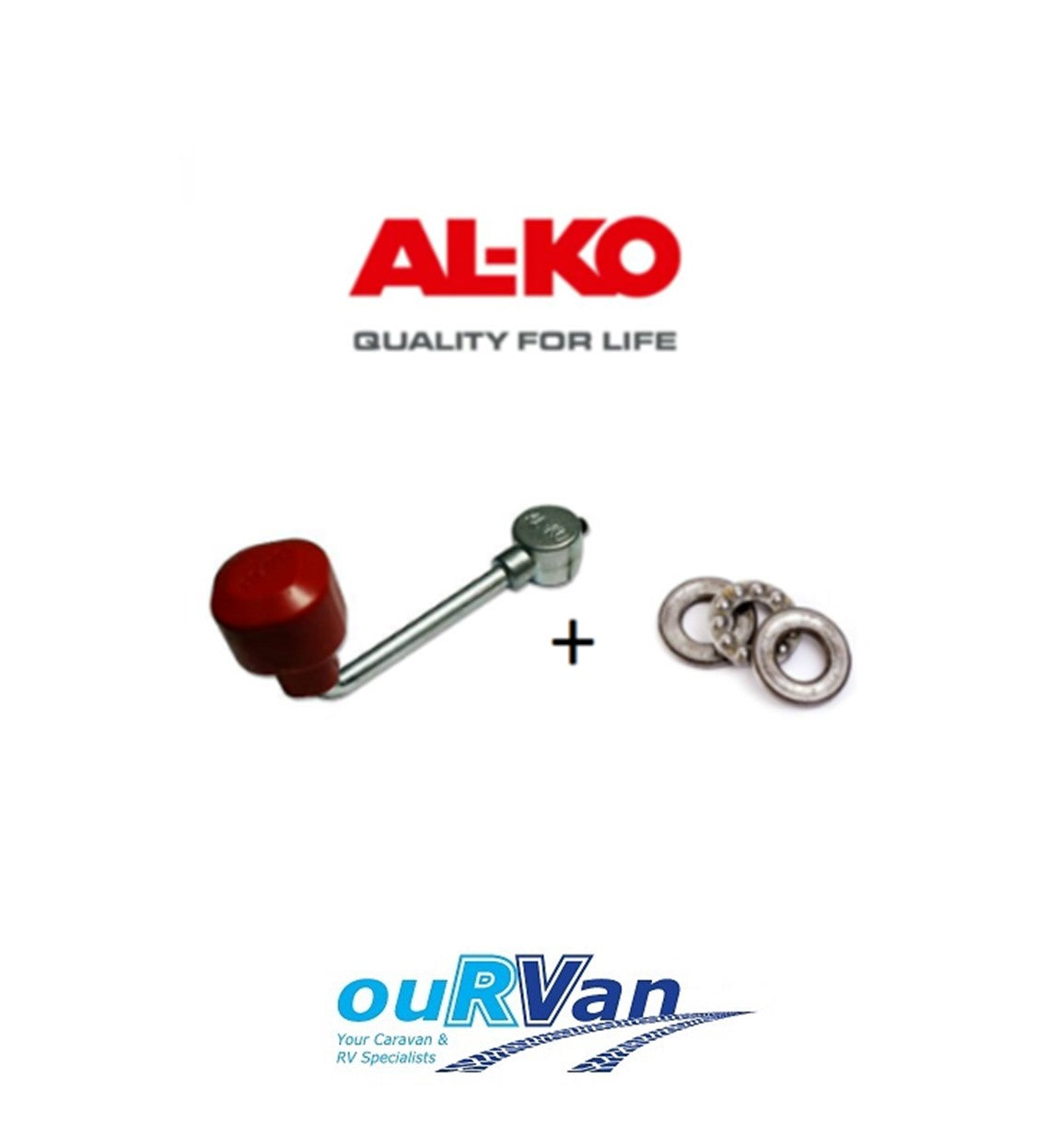 Alko Jockey Wheel Handle 629610 (Grub Screw) & Thrust Bearing