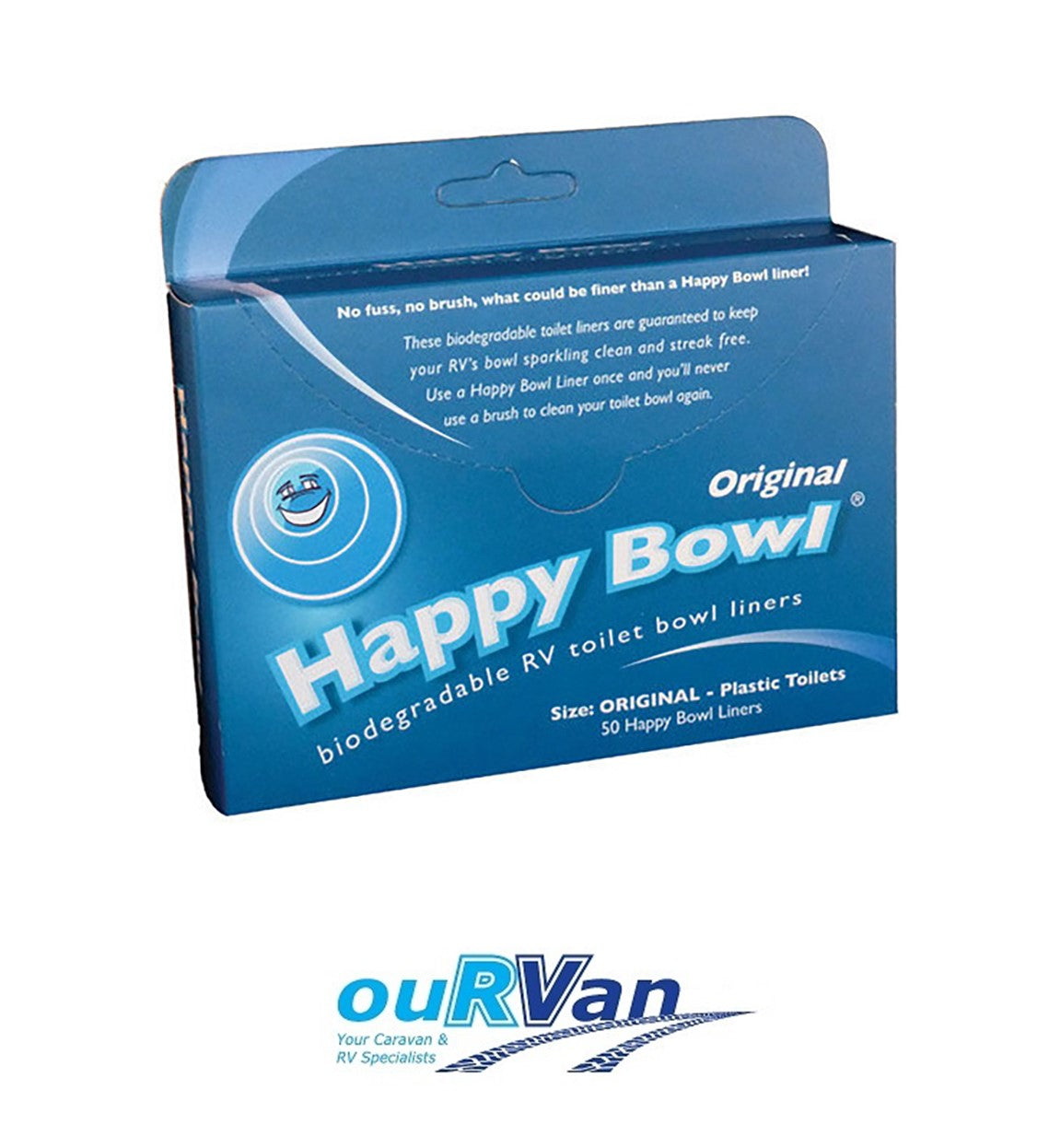 Happy Bowl Toilet Liners - 50 Pack Caravan Rv 850-04102