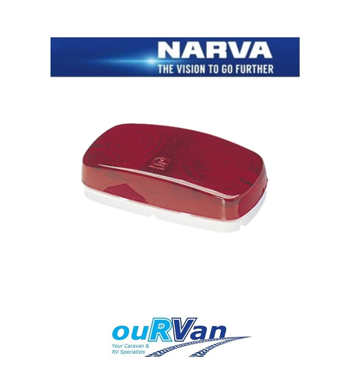 NARVA 86330 CARAVAN CAMPER REAR END OUTLINE LAMP LIGHT JAYCO WINDSOR RED