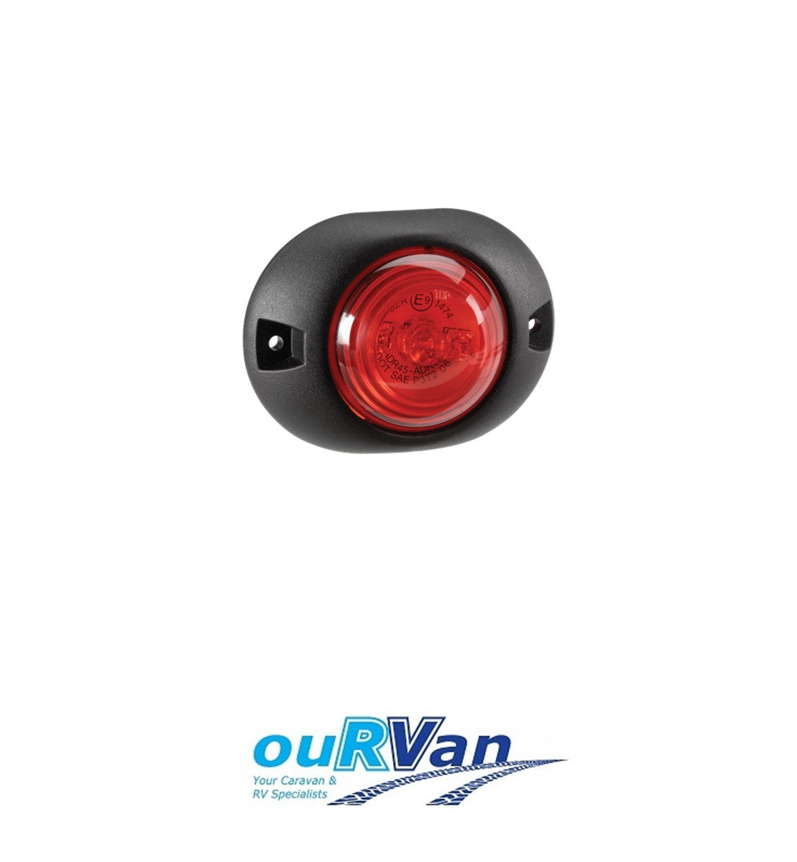 Narva 9-33V LED Rear End Outline Marker Lamp Light Red 93138 Caravan Trailer