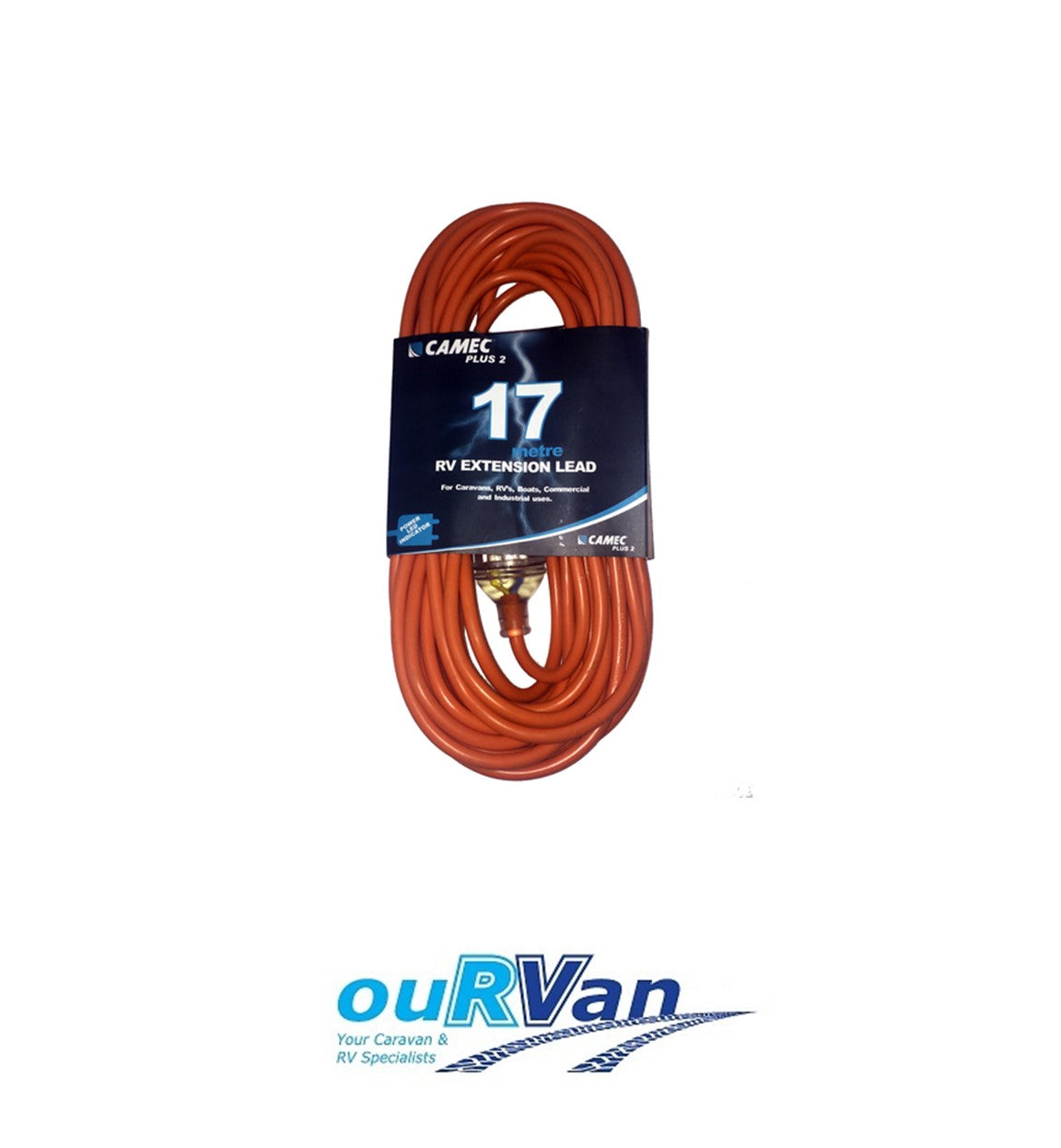 CAMEC 17M 15A EXTENSION LEAD  FOR RV USE