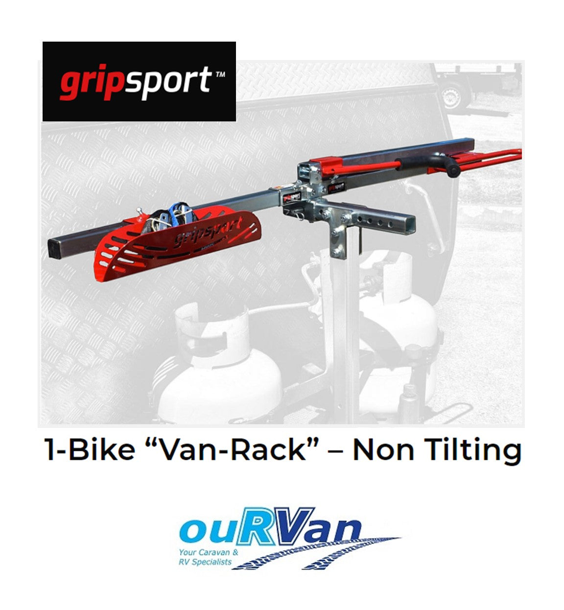 GripSport 1 bike van rack, Non-tilting GSR020