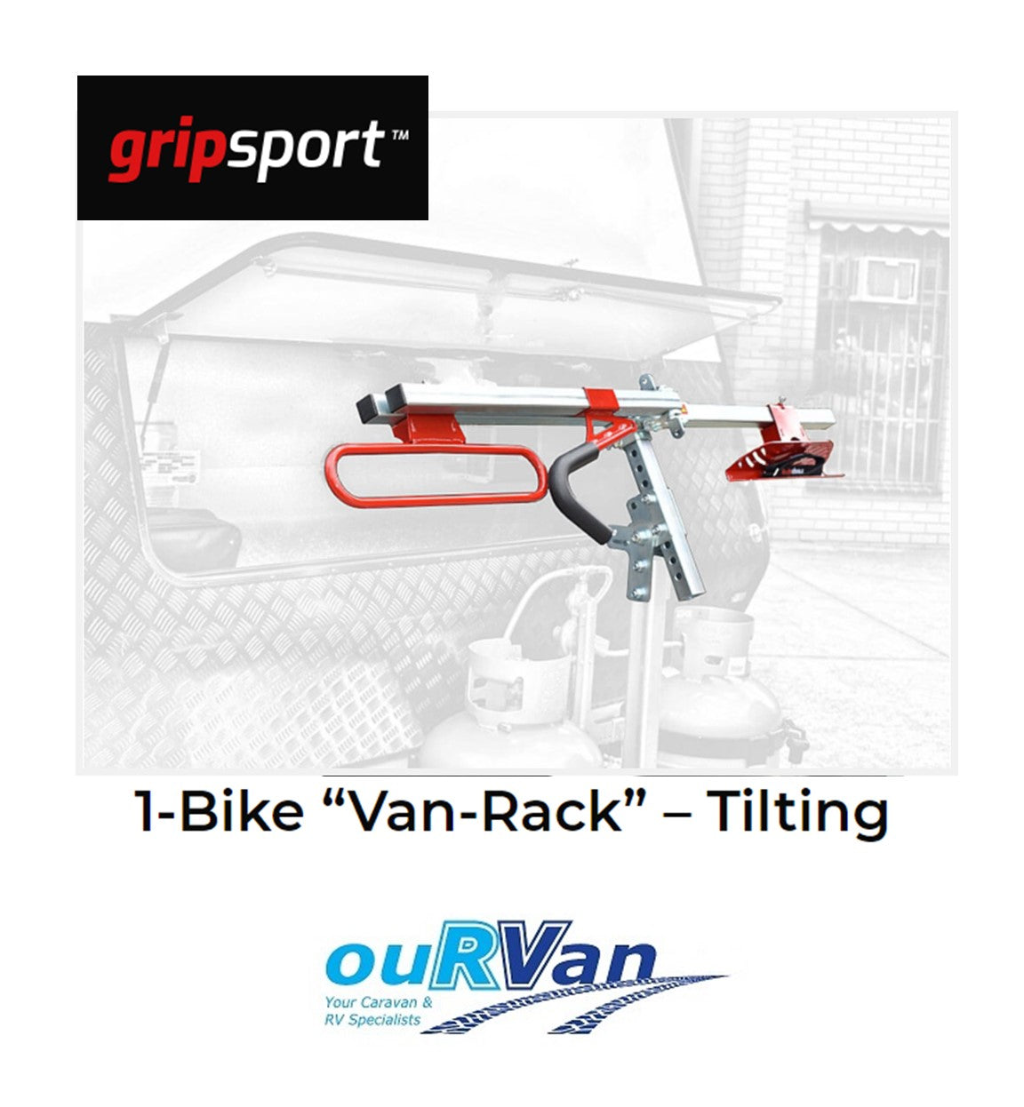 GripSport 1 bike van rack, Tilting GSR021