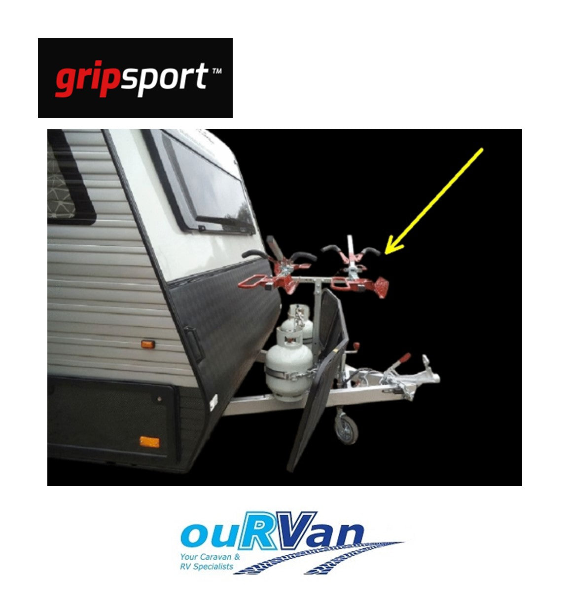 GripSport Add-on kit for Van-rack 3 bike to 4 bike GSR222