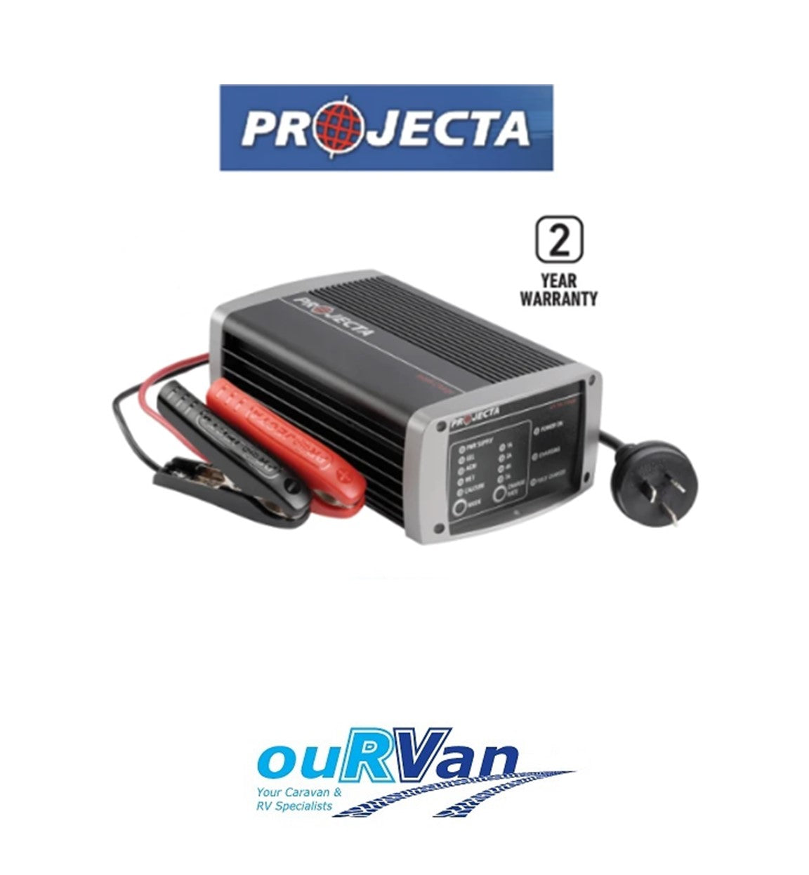Projecta Ic1000 12v Battery Charger Power Supply 10amp 7 Stage Multi Chemistry