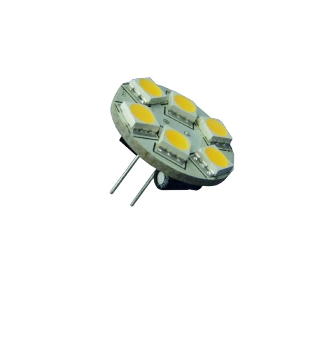 Led G4 Back Pins 6 Leds  12 Volt Cool Wh