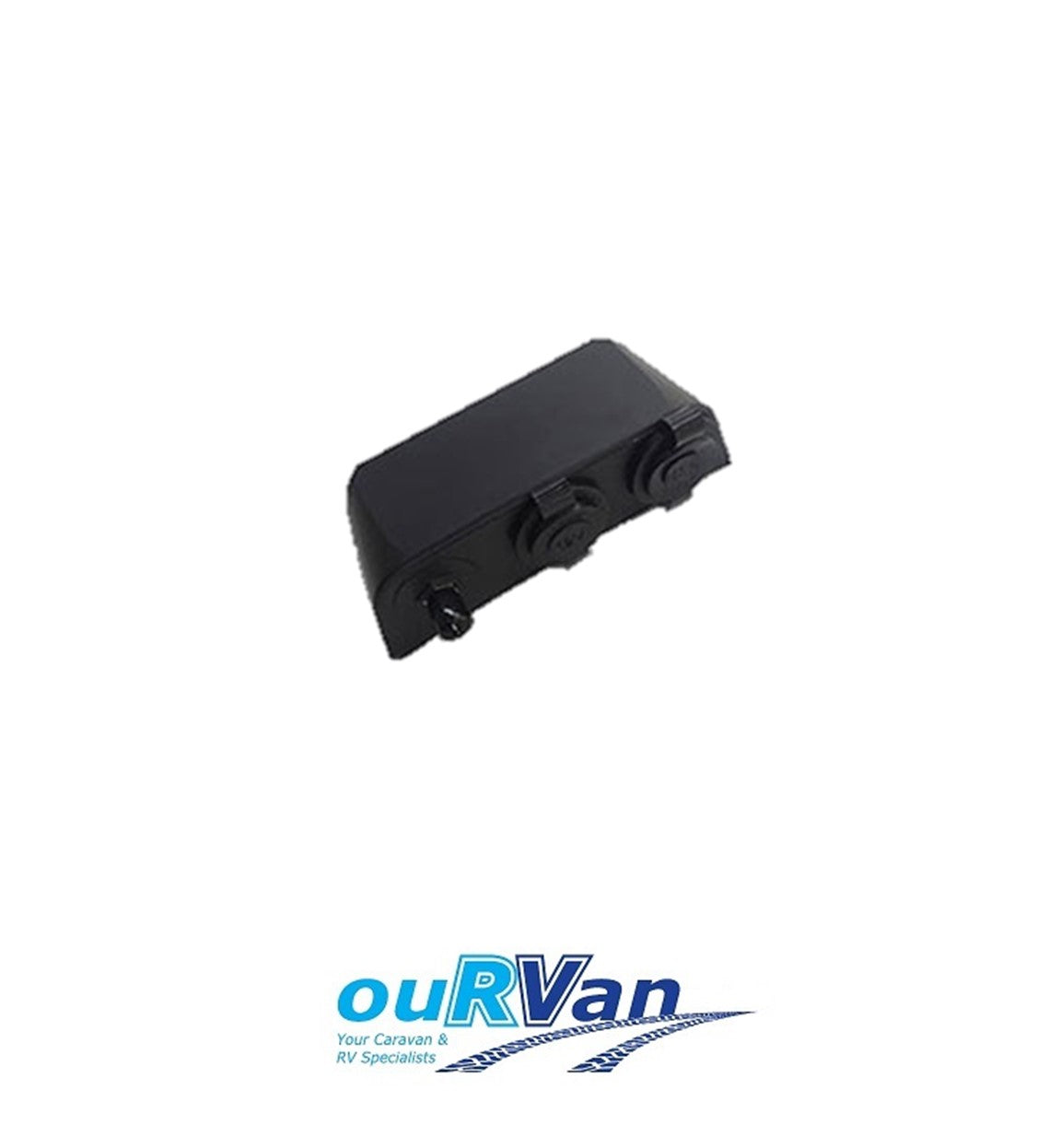 12V USB/ANTENNA PORT ADAPTOR BLACK