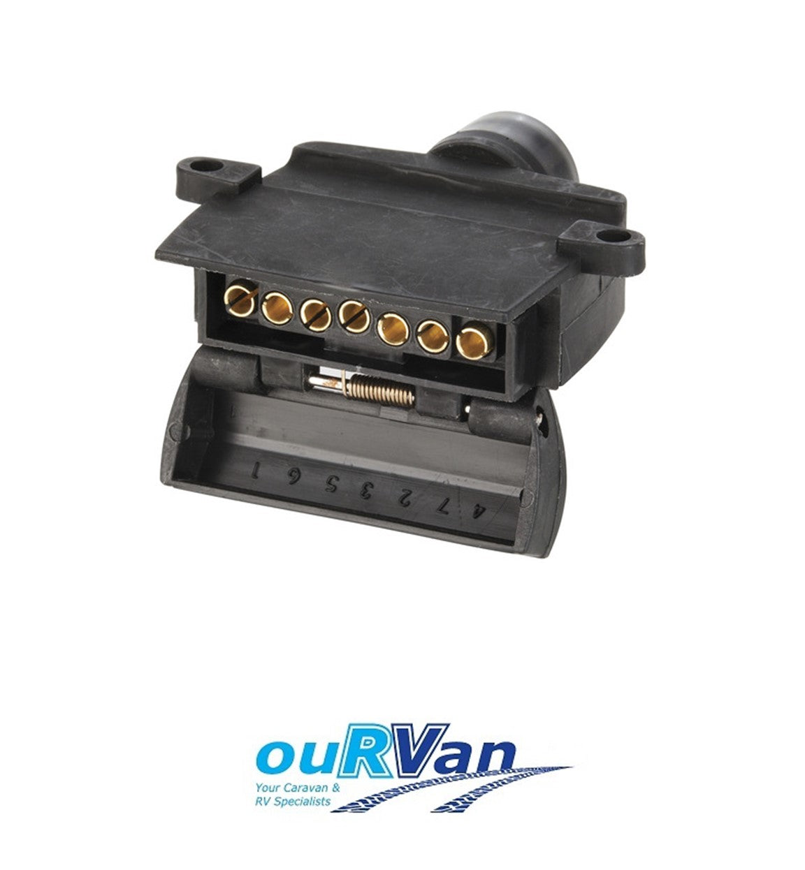 12 Pin Plug Male to 7 Pin Flat Socket Female Adaptor RV00020