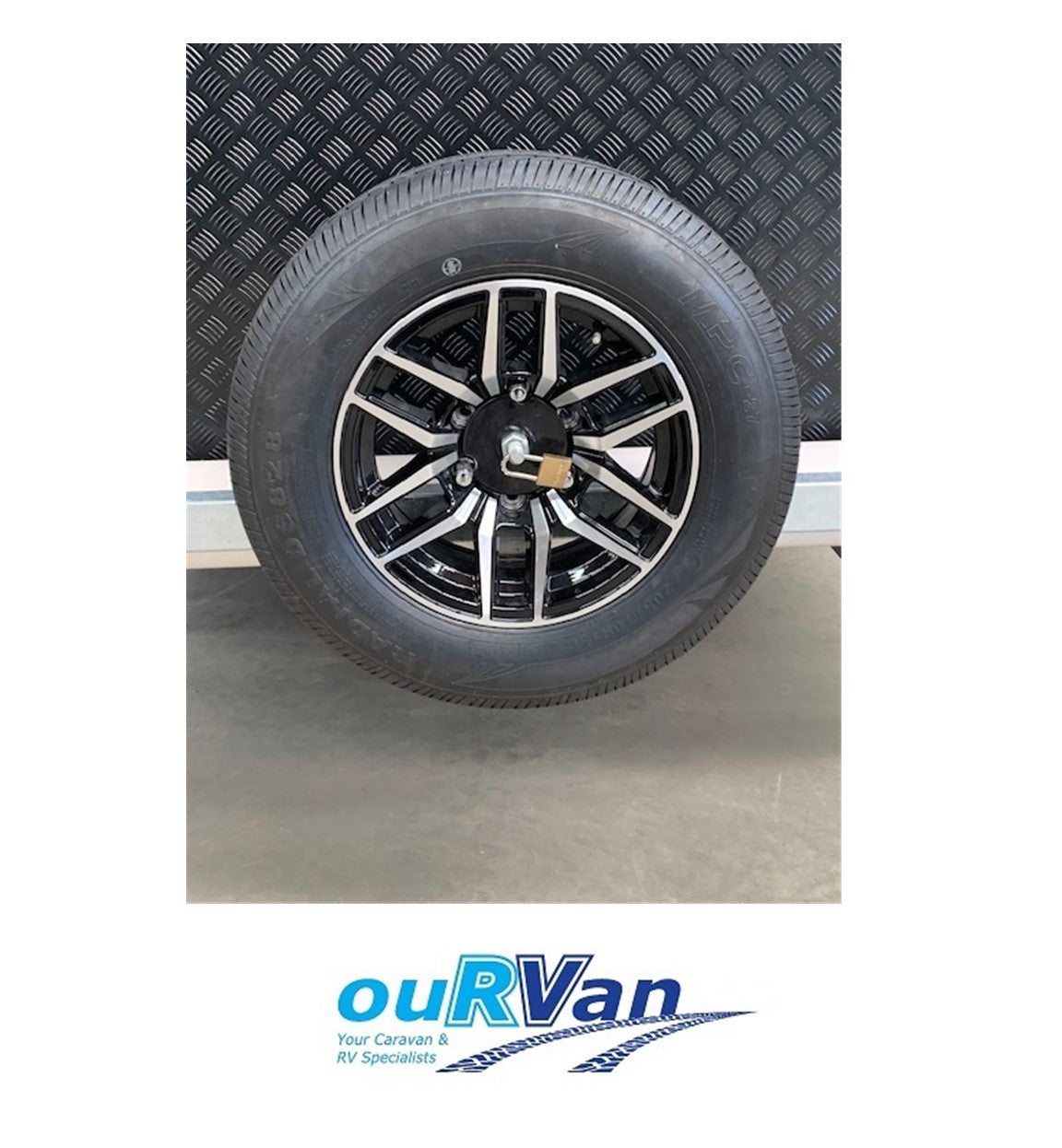 Caravan Spare Tyre Wheel Cover With Logo Suit Tyre 205/70/15