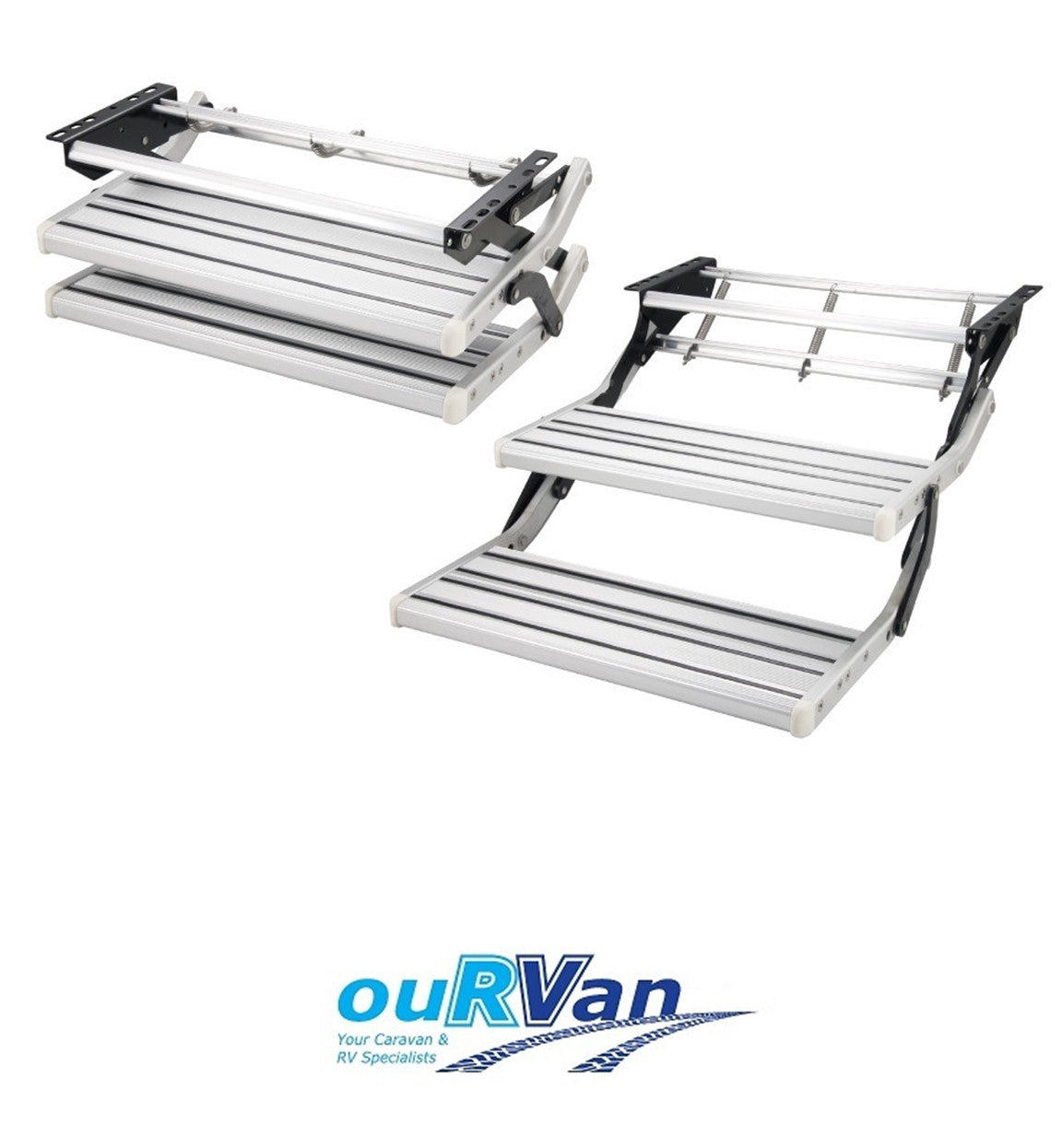 DOUBLE STEP WITH TREAD MANUAL PEDAL SILVER VAN-STEPDM545