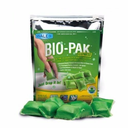 1 X Walex Bio-pak Drop In 15 Sachet Caravan Green Toilet Chemical 039899