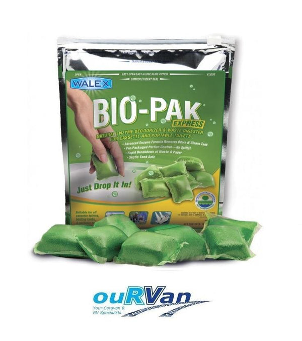 1 X Walex Bio-pak Drop In 15 Sachet Caravan Green Toilet Chemical 039899