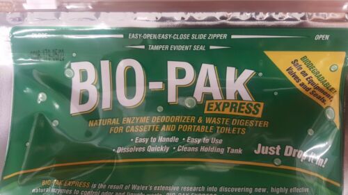 1 X Walex Bio-pak Drop In 15 Sachet Caravan Green Toilet Chemical 039899