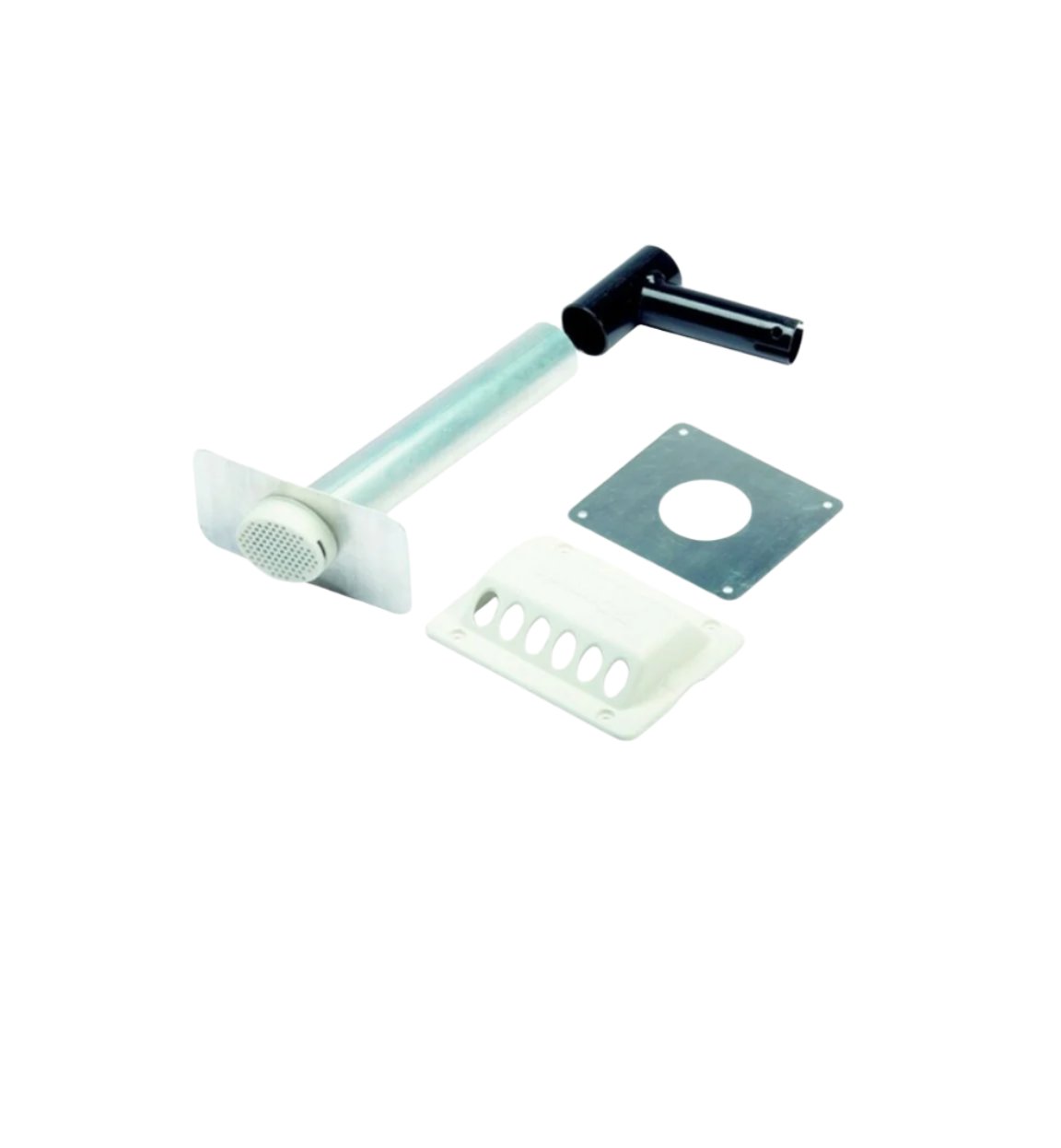 Flue kit 3776 including T Piece - white